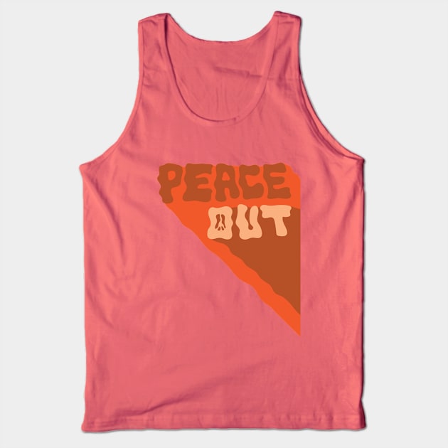 Peace Out Tank Top by Doodle by Meg